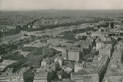 Vue sur les Champs-Elysées et le Sacré-Cœur prise de la Tour Eiffel (photogravure) - French Photographer